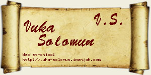 Vuka Solomun vizit kartica
